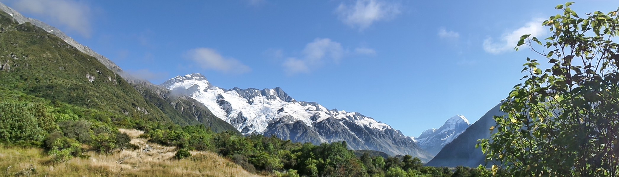 Hooker Valley Mueller Glacier mit Mt. Cook
